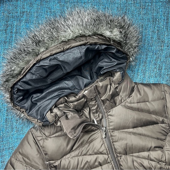 Columbia Down Home Diva Long Winter Jacket Duck Down With Faux Fur Hood - Picture 4 of 12